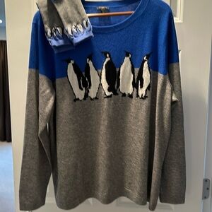 Talbots sweater and matching socks